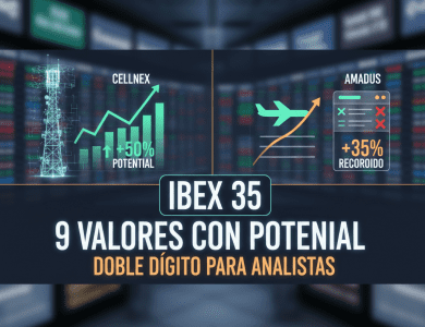Oportunidad en el Ibex 35: Nueve valores prometen retornos de doble dígito pese a la euforia bursátil